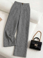Plus Size Women's Casual Slim Fit Long Trousers