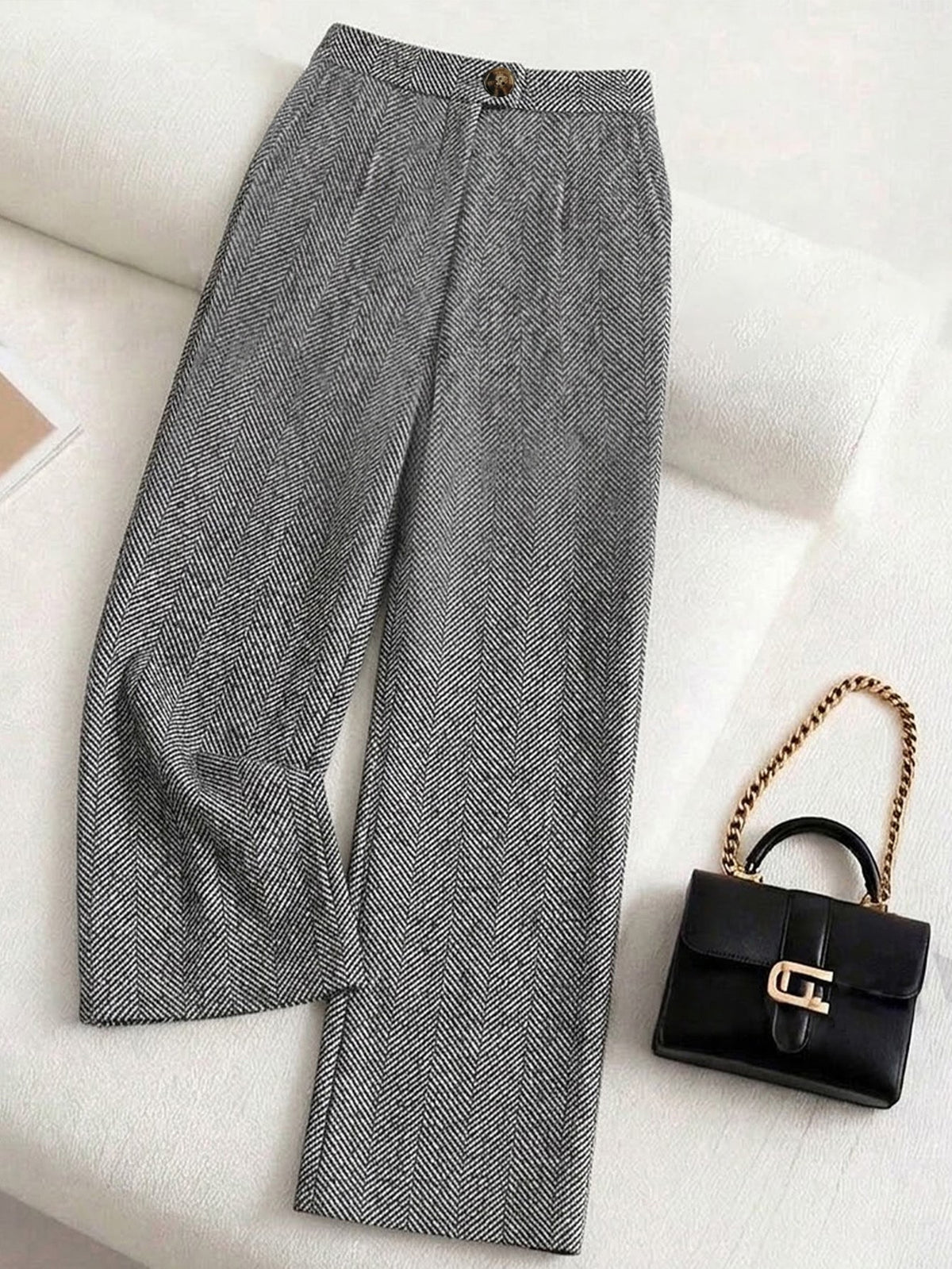Plus Size Women's Casual Slim Fit Long Trousers