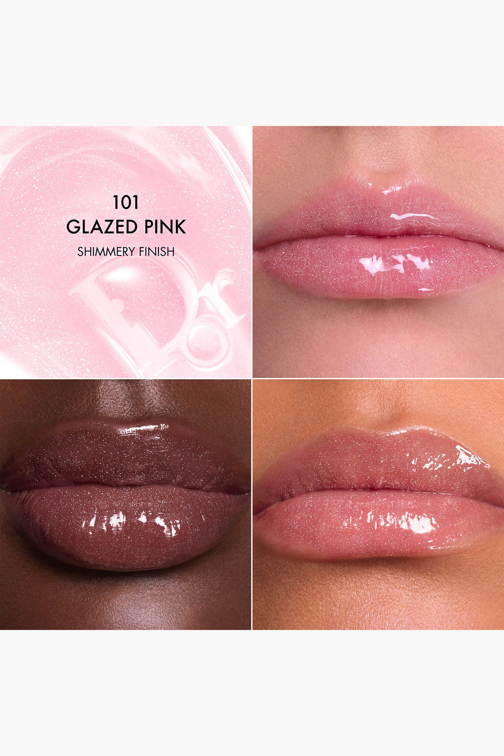 Beurre à lèvres Dior Addict Lip Glow 101 Rose Glacé