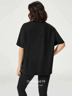 T-shirt Oversized Unisexe à Col Rond à Manches Courtes GLOWMODE en Pima Cotton