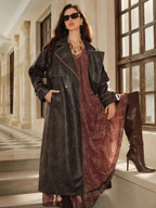 Vintage Long Leather Windbreaker