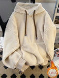 Plus Size Women's Casual Sweatshirt Fall - Apricot