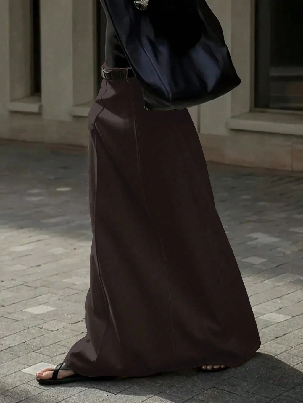 Plus Size A-Line Maxi Skirt