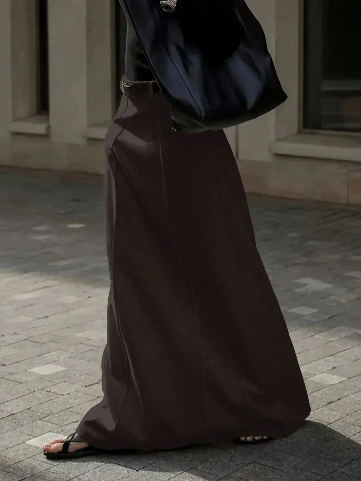 Plus Size A-Line Maxi Skirt