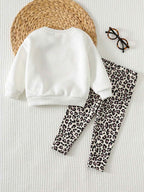 Baby Girl Leopard Print Bear Head