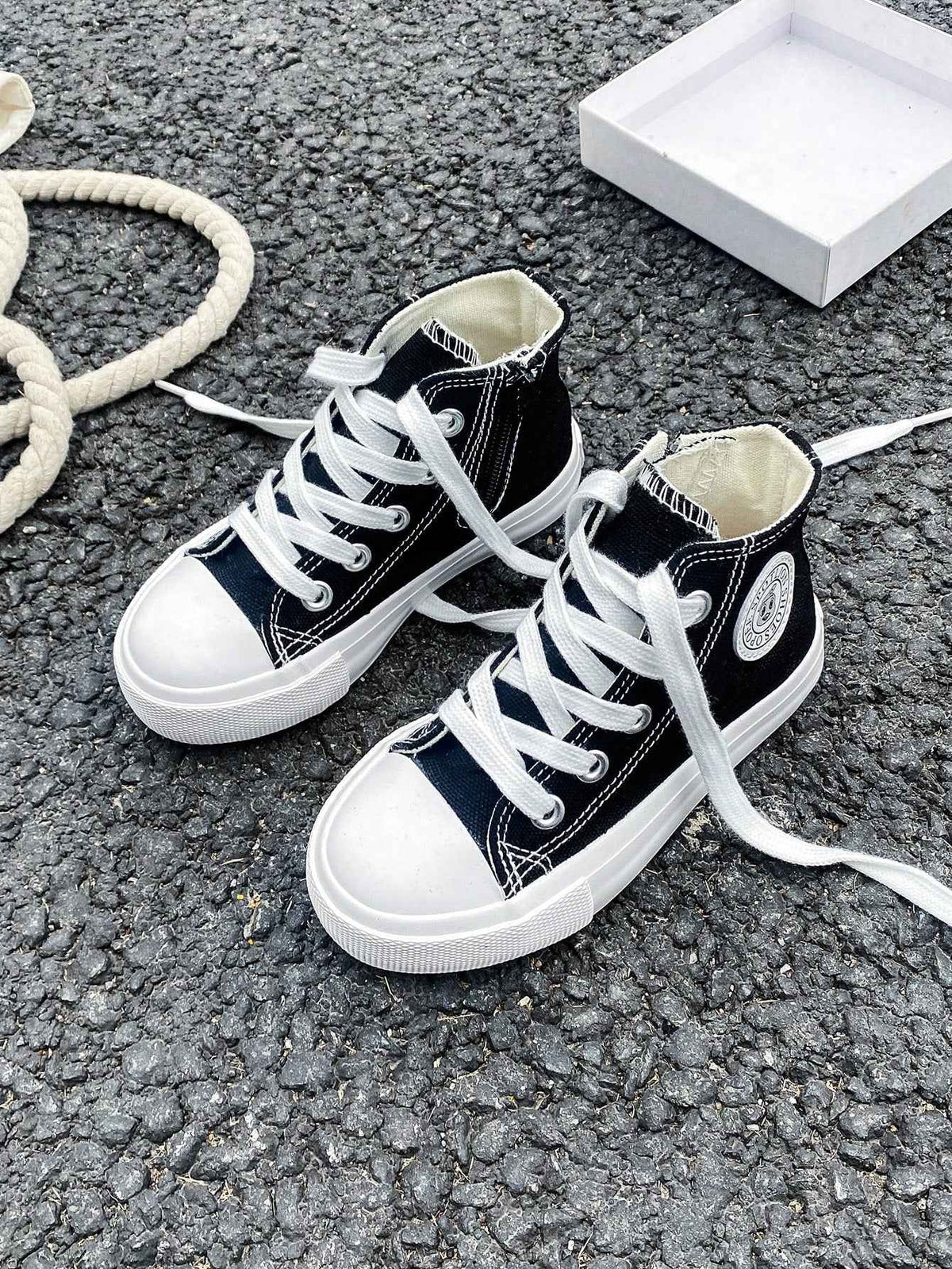 High‑Top Canvas Sneakers