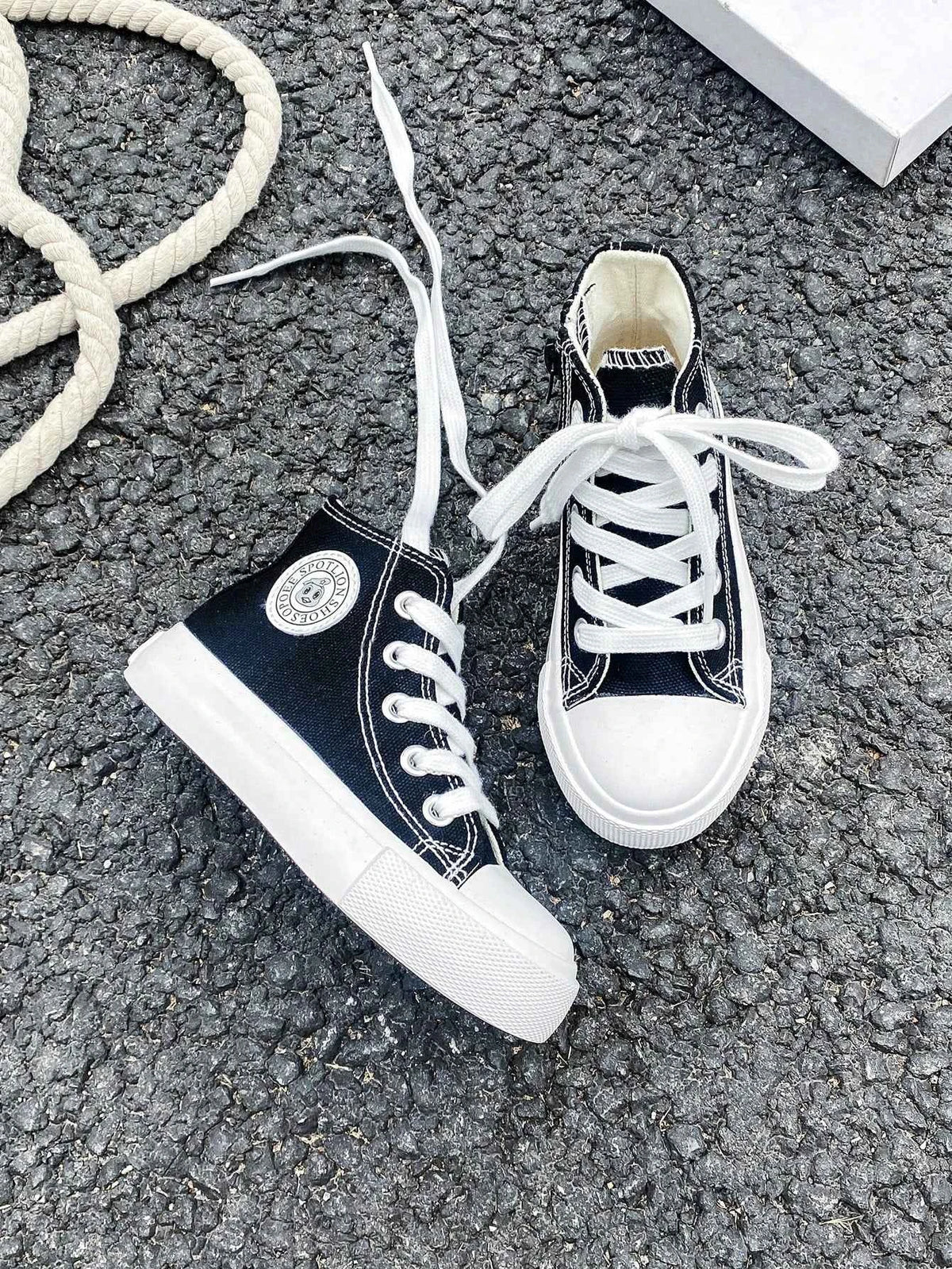 High‑Top Canvas Sneakers