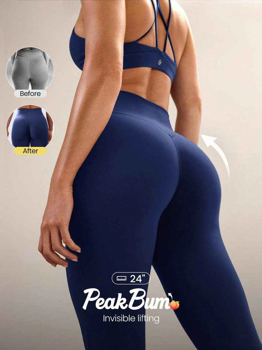 GLOWMODE 24" Peakbum Powersculpt™ Sculpt Flex Leggings à taille haute pour entraînement intensif