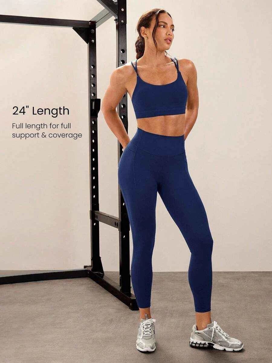 GLOWMODE 24" Peakbum Powersculpt™ Sculpt Flex Leggings à taille haute pour entraînement intensif