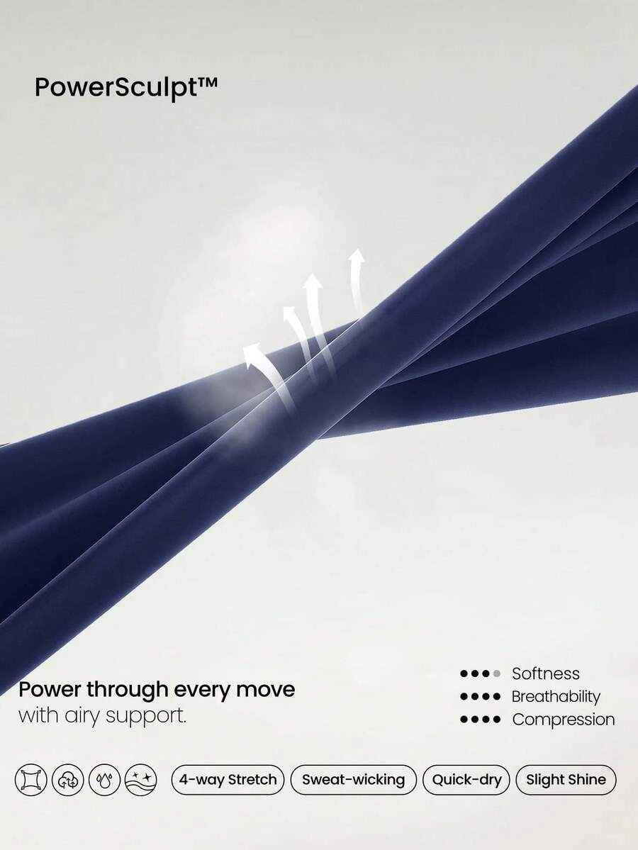 GLOWMODE 24" Peakbum Powersculpt™ Sculpt Flex Leggings à taille haute pour entraînement intensif