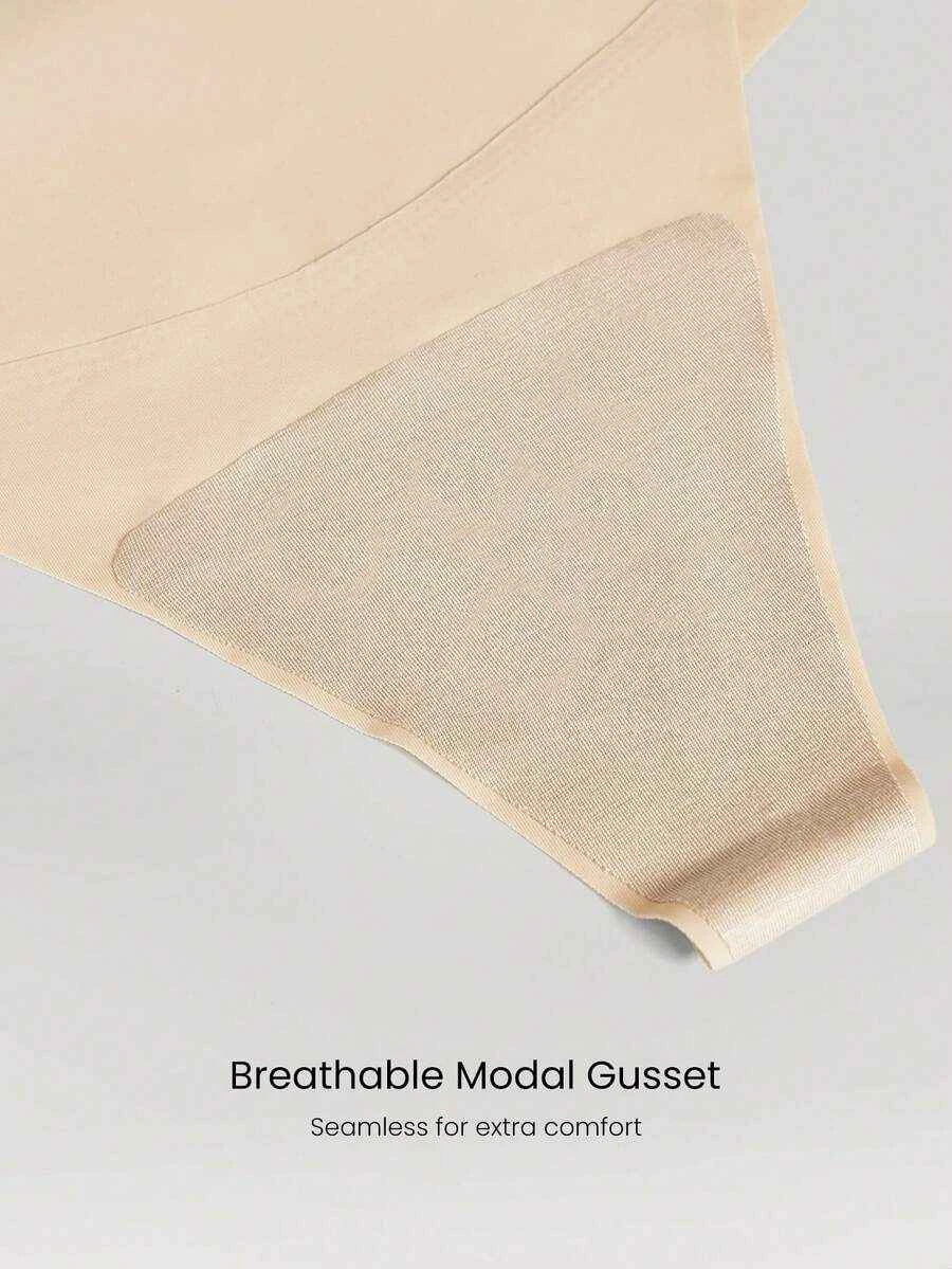 GLOWMODE 4 Pack Culottes Thongs Légers et Respirants sans Coutures pour Entraînement Quotidien