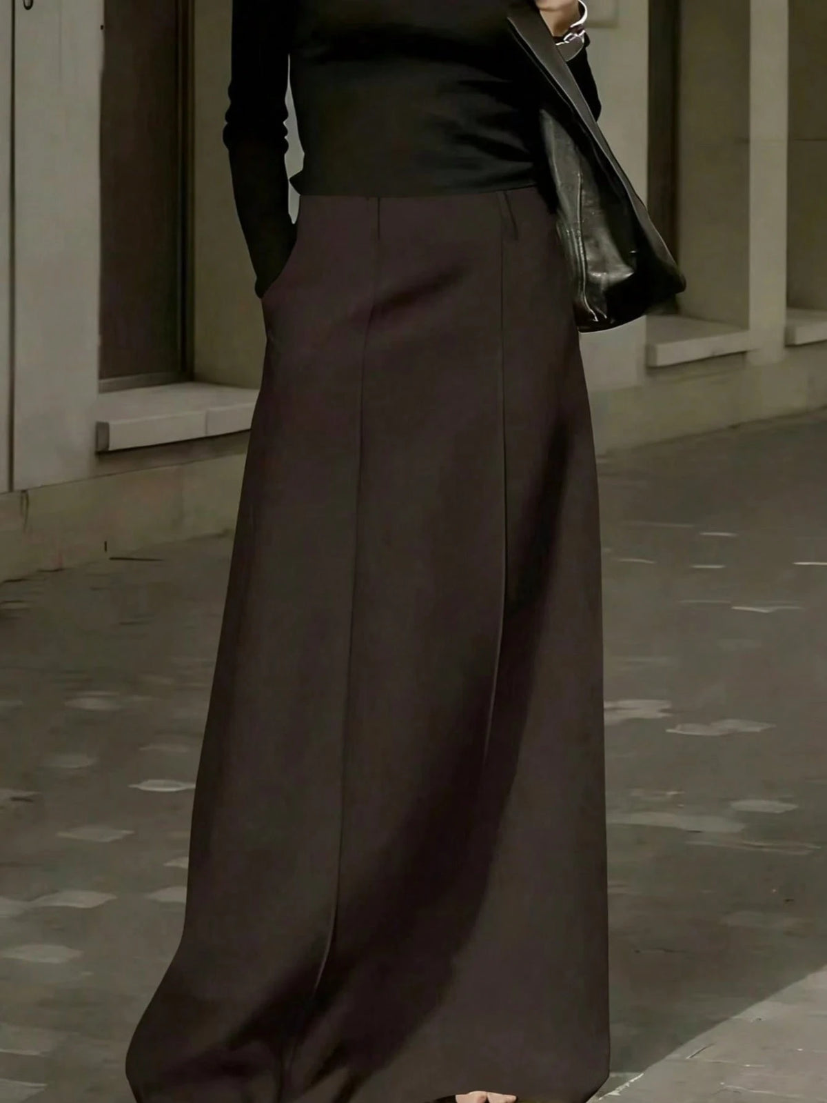 Plus Size A-Line Maxi Skirt