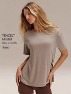 T-shirt Quotidien Oversize Everymode GLOWMODE en Tencel Modal