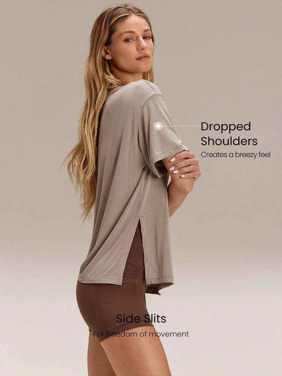 T-shirt Quotidien Oversize Everymode GLOWMODE en Tencel Modal