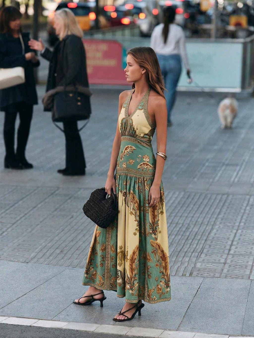 Zimmerman Inspired Halter Maxi Dress