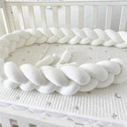 1pc 3-Strand Braided Baby Crib Bumper Guardrail