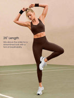 GLOWMODE 26" Powersculpt™ Préparez-vous au décollage Leggings de compression à séchage rapide à poches latérales