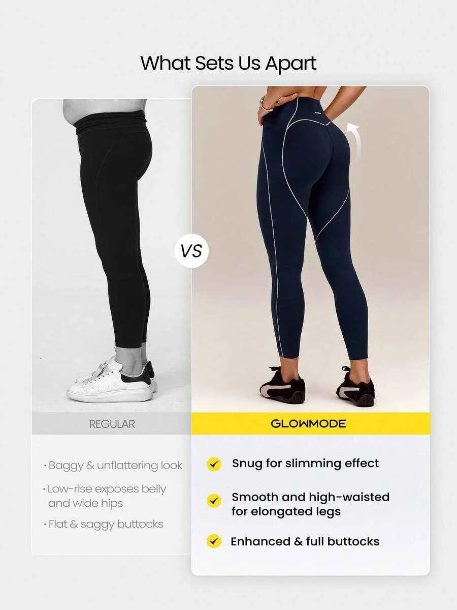 GLOWMODE Leggings Buttery-Soft à Taille Haute pour Amateur de Workout