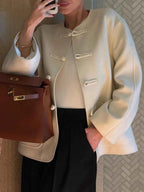 Street Style Chinese Frog Button Jacket