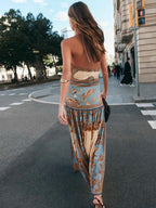 Zimmerman Inspired Halter Maxi Dress
