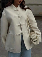 Street Style Chinese Frog Button Jacket