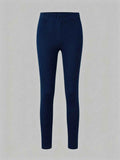 Girls 2pcs Hoodie And Leggings Set