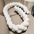 1pc 3-Strand Braided Baby Crib Bumper Guardrail