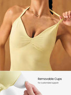 Top de Tank Halter Sans Coutures GLOWMODE - Ultra Fin et Confortable