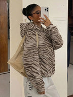 Women Casual Mesh Flared Sleeve Hoodie