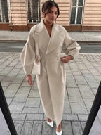 Women's Beige Long Coat