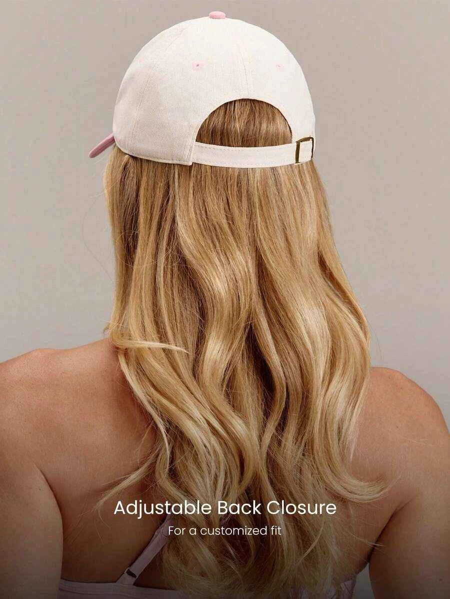 Casquette de baseball brodée GLOWMODE No Bad Hair Days avec visière contrastée