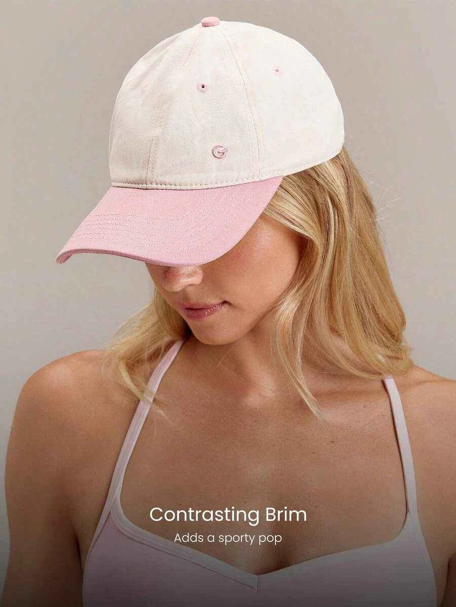 Casquette de baseball brodée GLOWMODE No Bad Hair Days avec visière contrastée