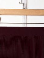 Plus Size Women's Pleated Long Casual Skirt