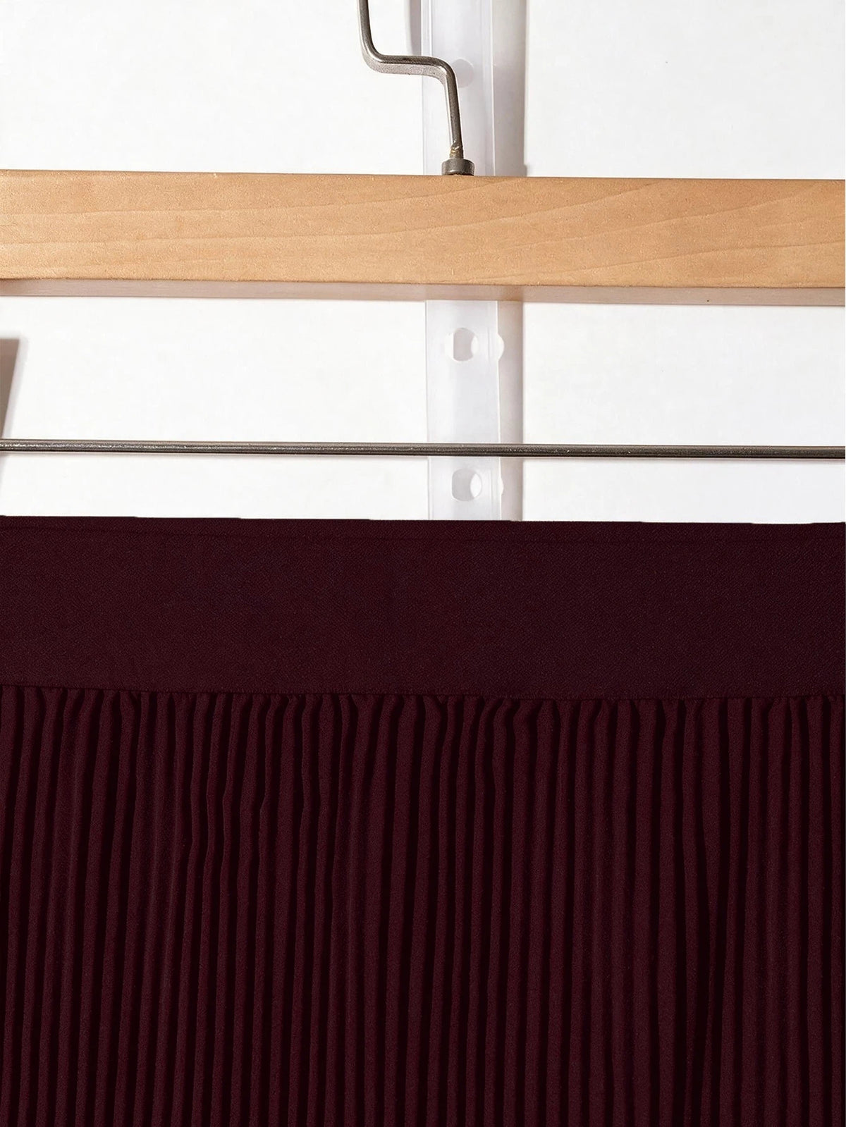 Plus Size Women's Pleated Long Casual Skirt