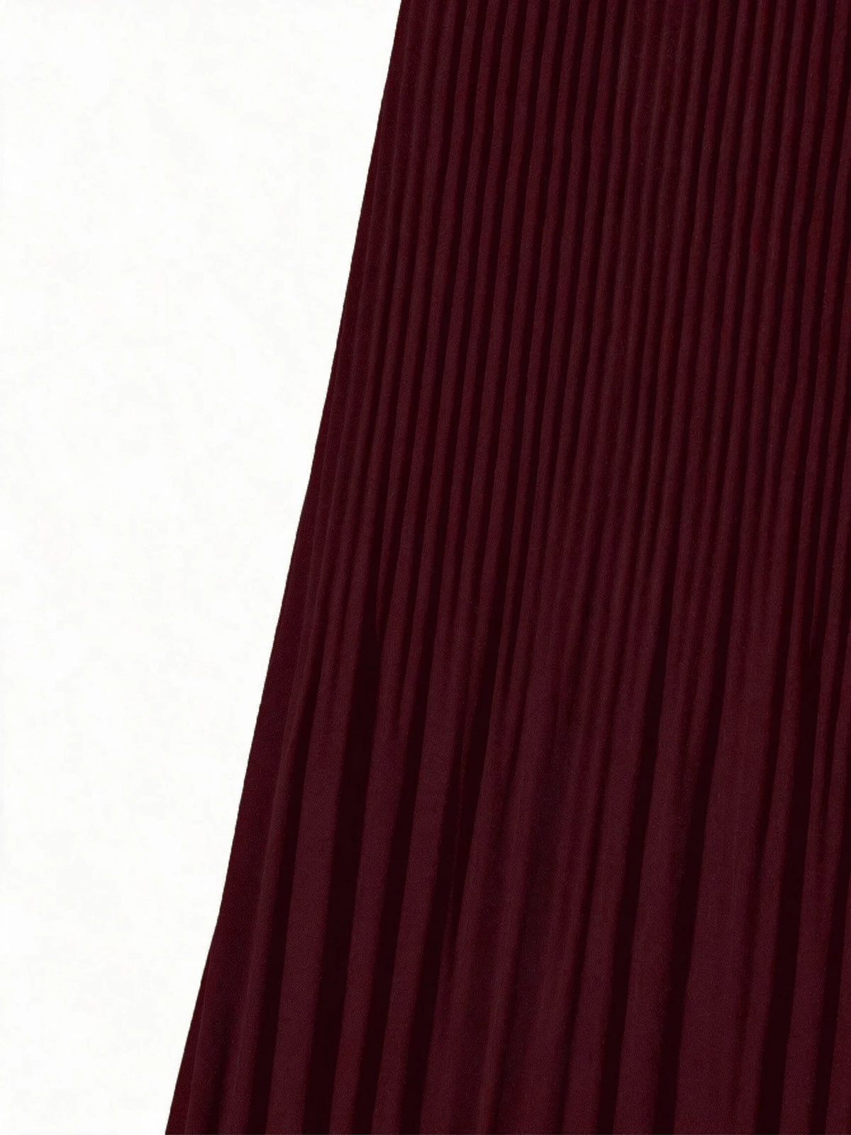 Plus Size Women's Pleated Long Casual Skirt