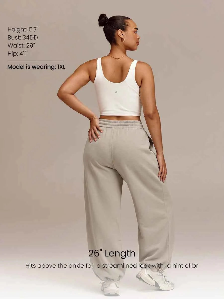 GLOWMODE Plus Taille 26" Joggers Fleece Quotidien Confort Large Avec Taille Ajustable