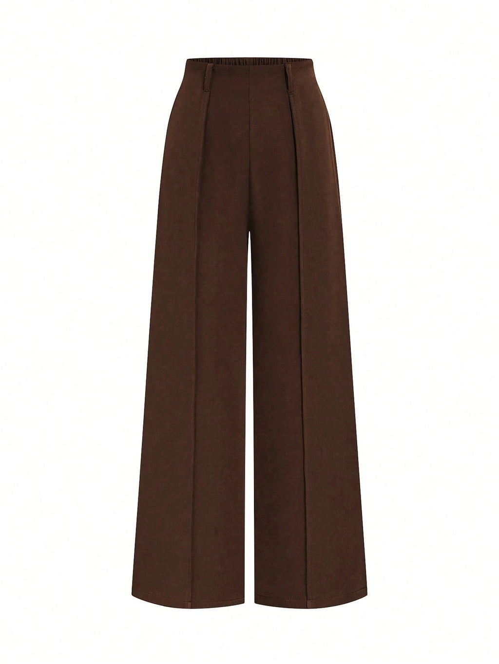 Women's Black High Waist Pleated Wide Leg Suit Pants