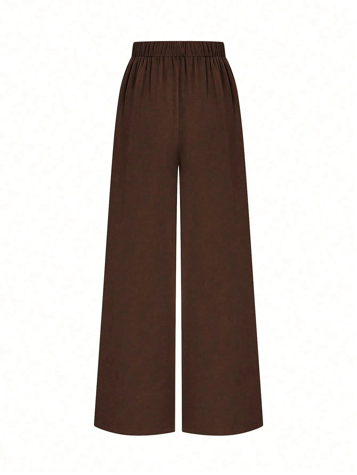 Women's Black High Waist Pleated Wide Leg Suit Pants