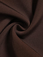 Women's Black High Waist Pleated Wide Leg Suit Pants