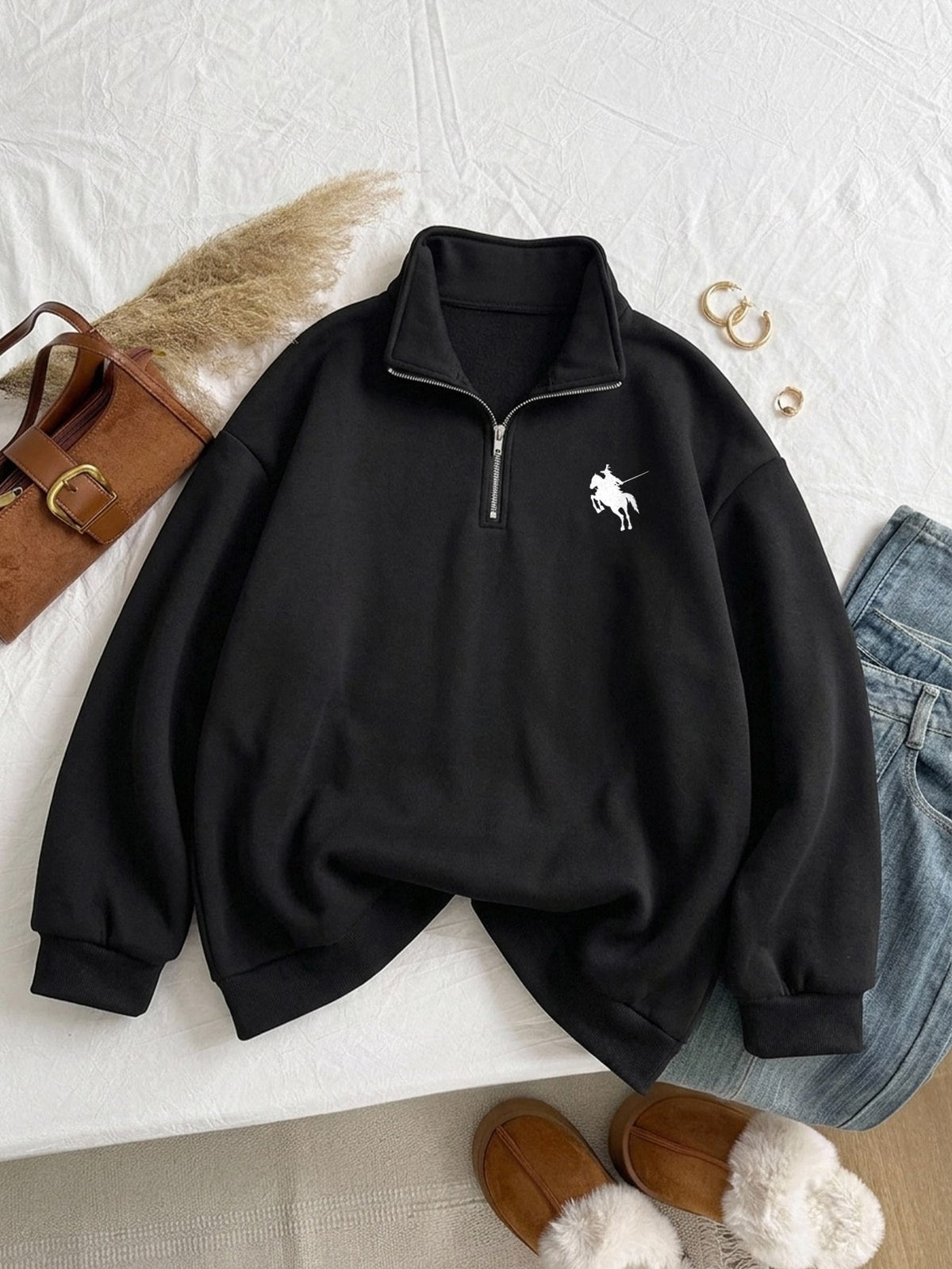 Plus Size Lambswool Sweatshirt Fall