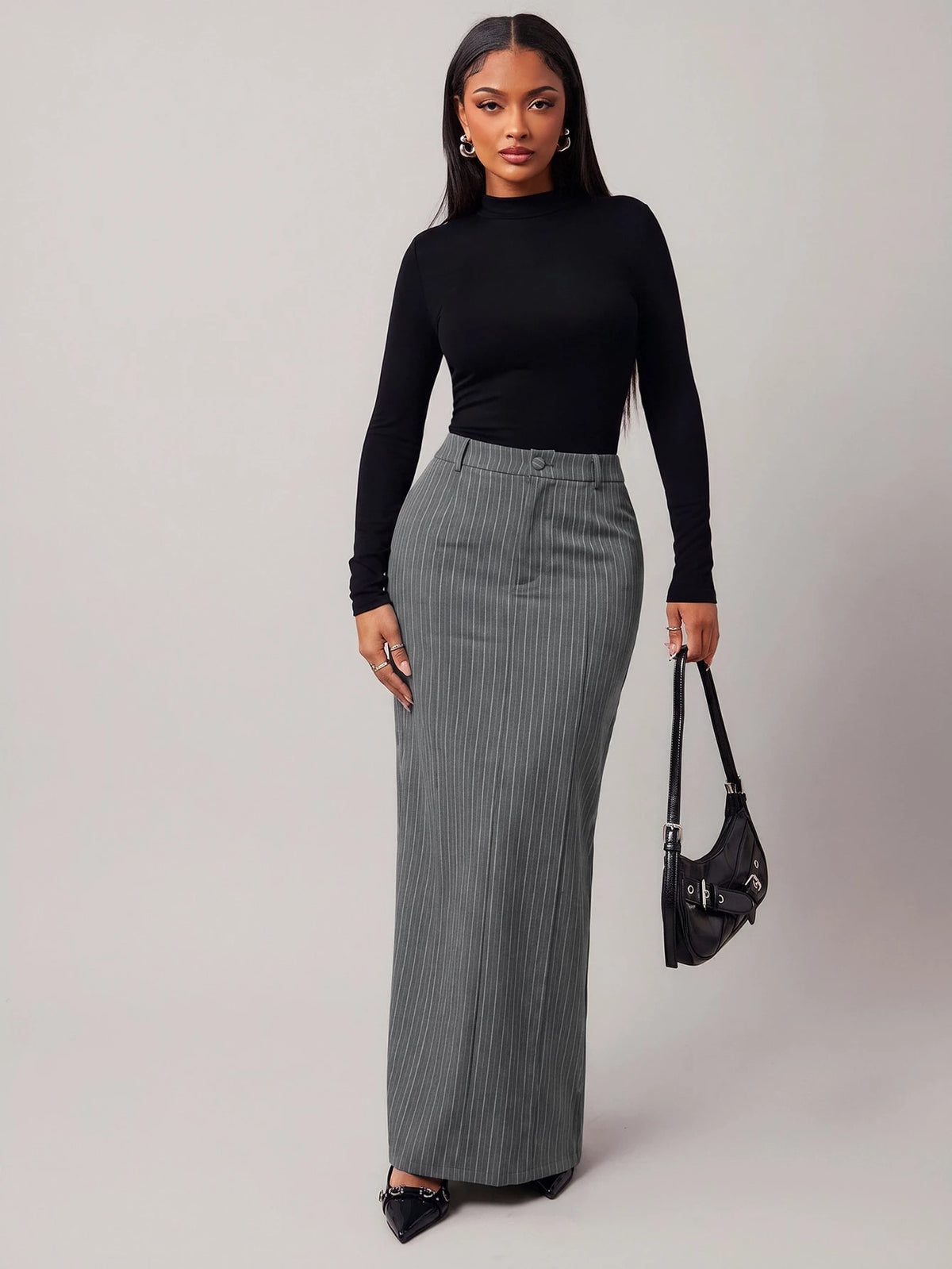 Plus Size Women's Vintage Elegant Straight Pencil Skirt