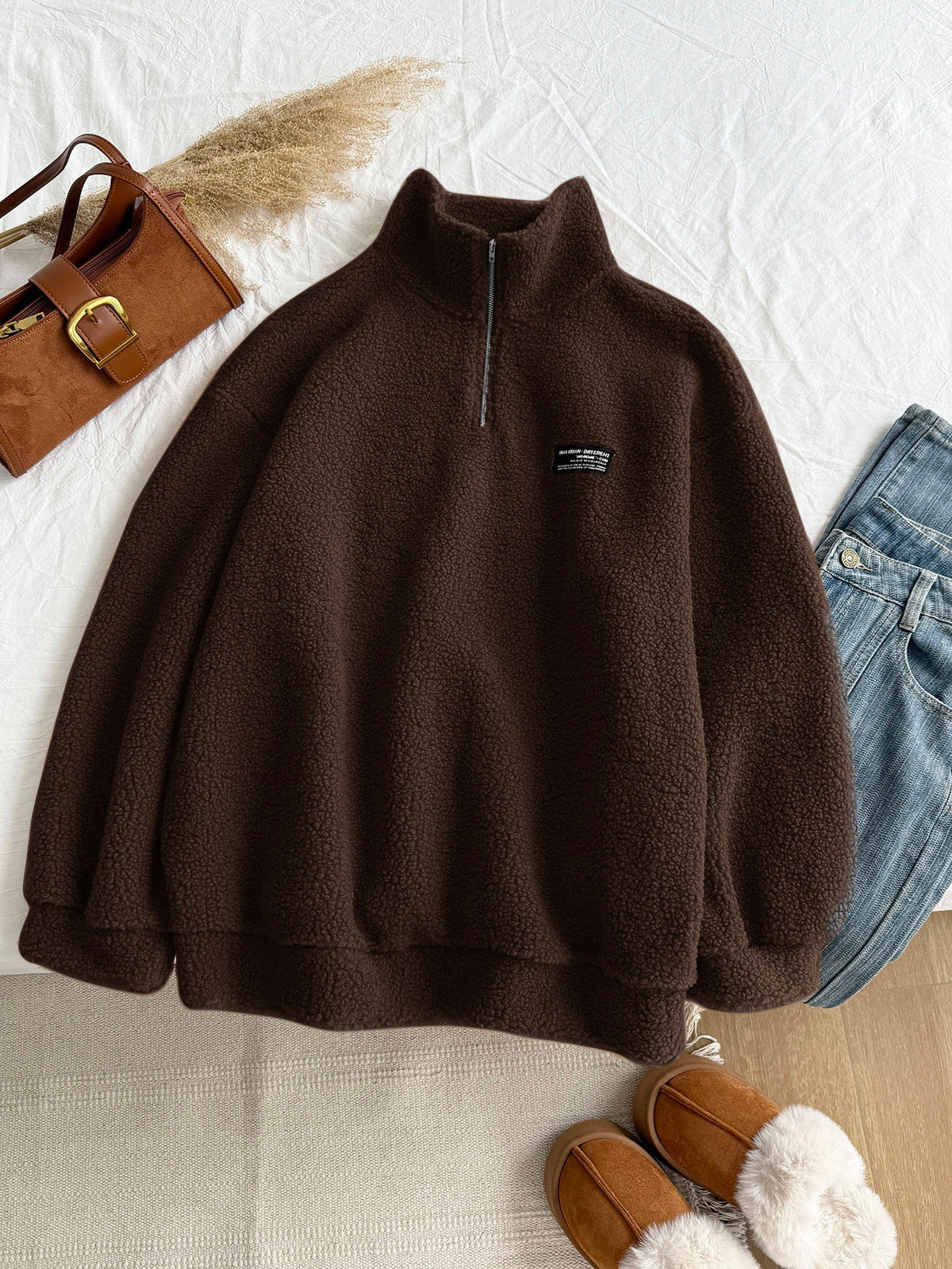 Plus Size Lambswool Sweatshirt Fall