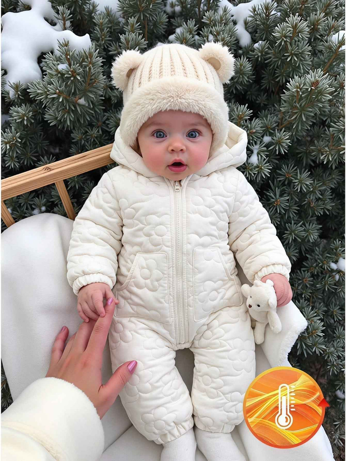 Baby Girls Padded Romper Jumpsuit
