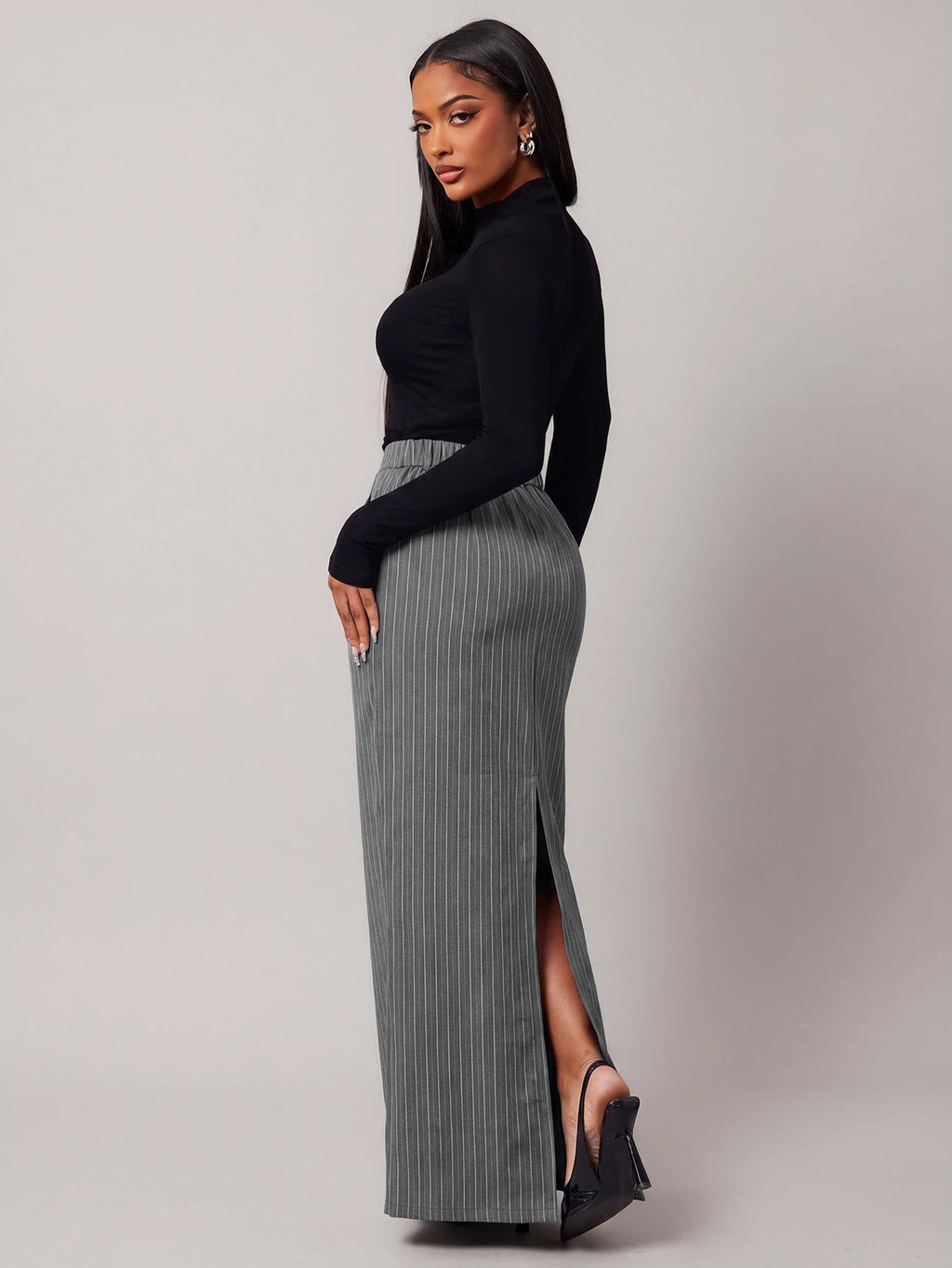 Plus Size Women's Vintage Elegant Straight Pencil Skirt
