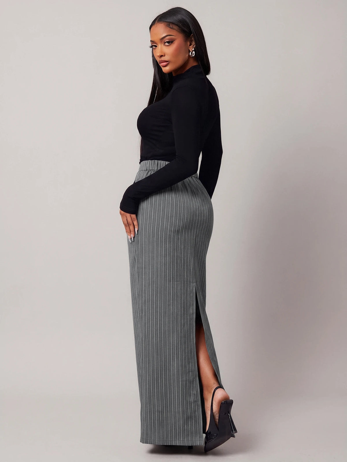 Plus Size Women's Vintage Elegant Straight Pencil Skirt