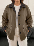 New Patchwork Trench Coat Regular Jacket