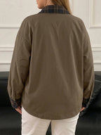 New Patchwork Trench Coat Regular Jacket