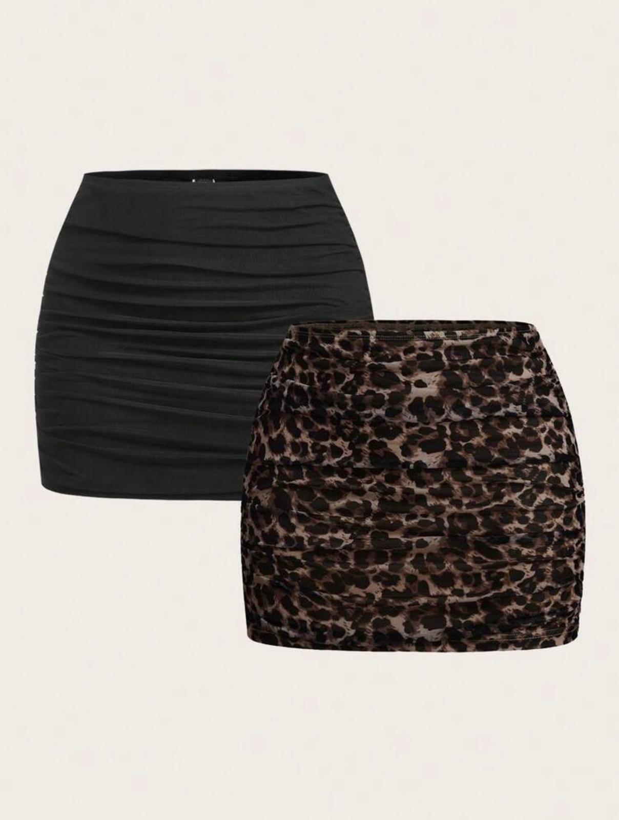 Ensemble 2 pièces – mini jupe plissée en maille