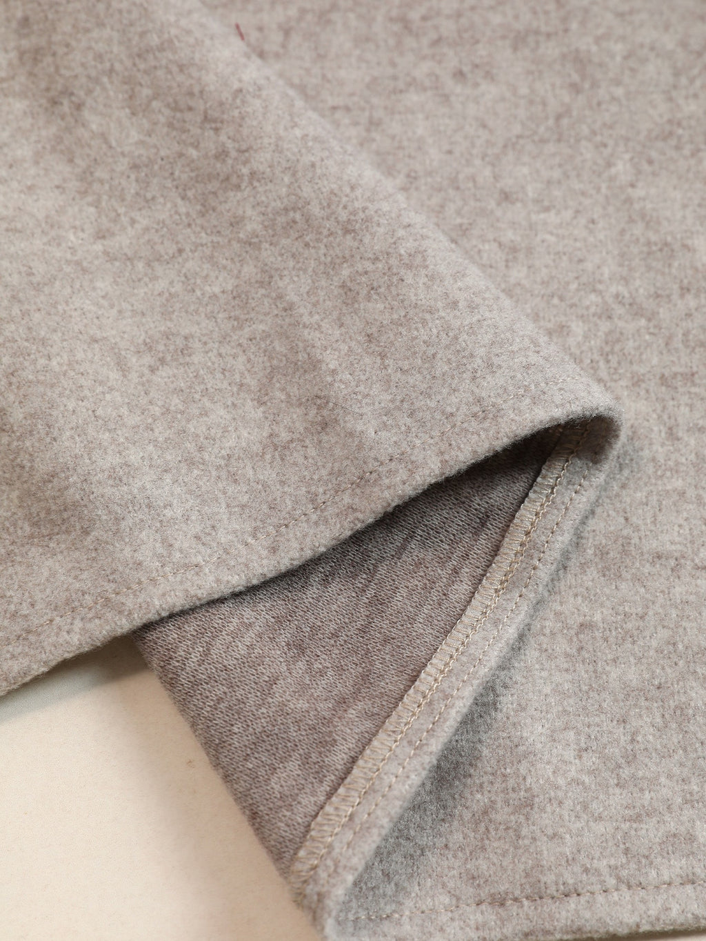 Women's Oatmeal Brown Overcoat