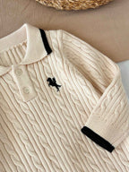 Baby Boy Knitted Sweater Romper